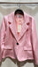 Imicoco - Blazer met tekst Luxury Paris kleur Roze - Chique Design