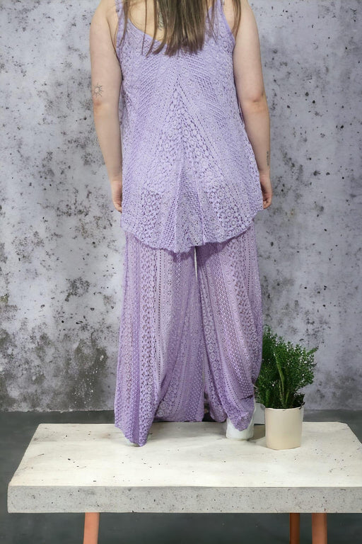 Italy Moda- Paarse Damesbroek - Chique Design