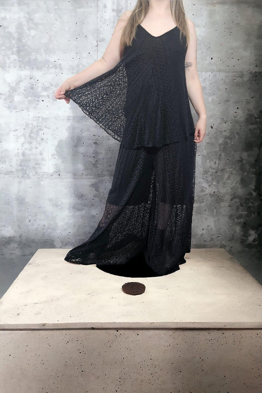 Italy Moda - Stijlvolle Lange Top A-Lijn in Zwart - Chique Design
