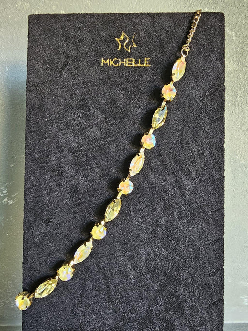 Michelle Bijou - Gouden Halsketting met steentjes - Chique Design