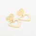 Michelle Bijou - Prachtige Gouden Dubbele Hart Oorbellen - Chique Design