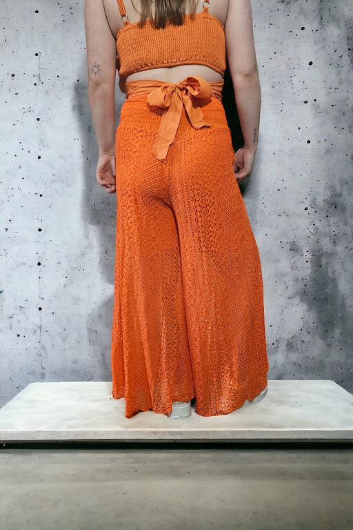 Beau - Oranje Damesbroek - Chique Design